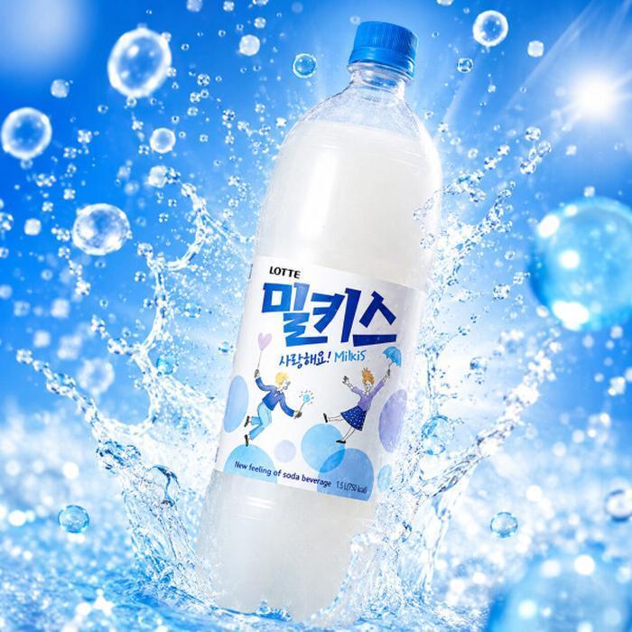 셀러허브 식품 롯데칠성음료 밀키스 1.5L x 3개입 탄산음료 페트