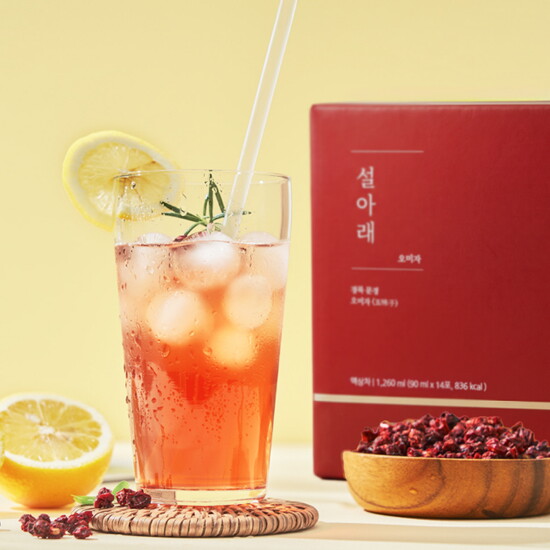 설아래 문경 오미자차 90mlx14포x4박스, 총56포 5