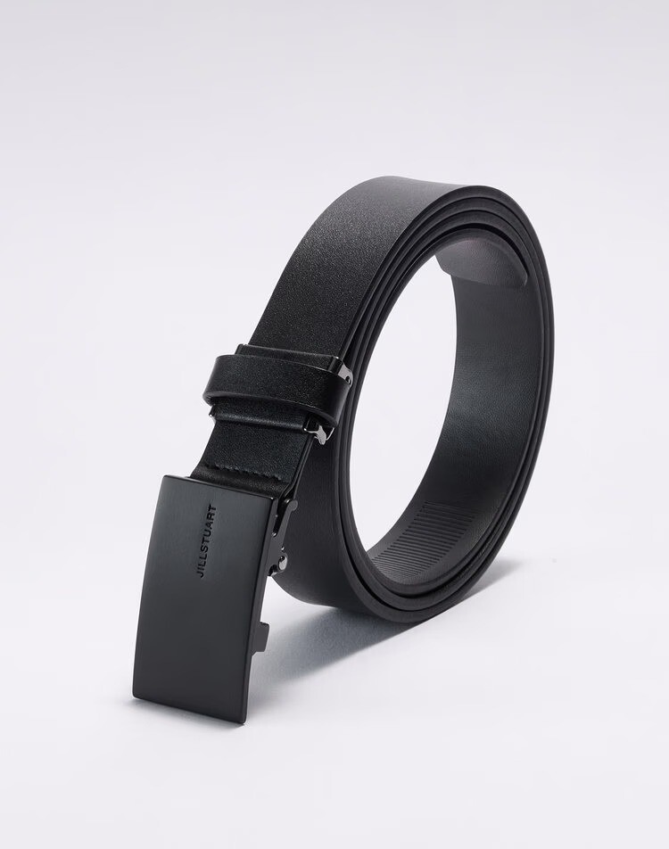 질스튜어트_핸드백 블랙 버클장식 소가죽 자동벨트 JUBE5F262BK
