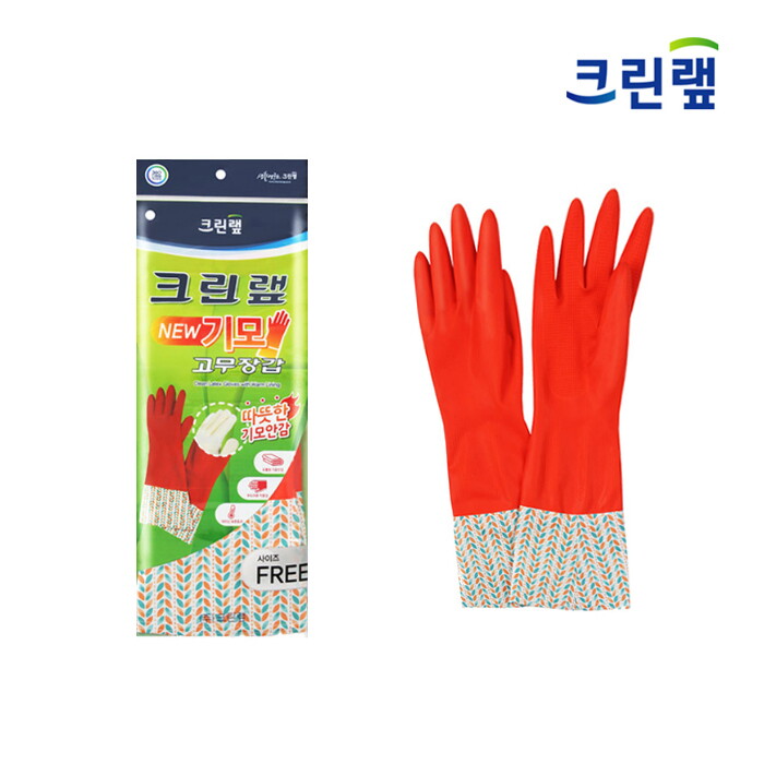 크린랩 크린랩 기모 고무장갑 free