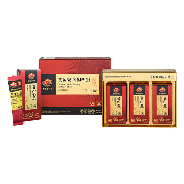 천지인 (동원천지인) 홍삼정 데일리원(10ml x 30포 x 2개 / 2개월분 / 홍삼스틱 )