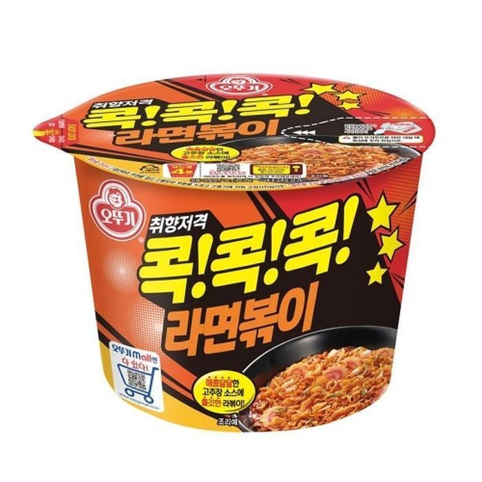 셀러허브 식품 큰컵라면 오뚜기 콕콕콕 라면볶이 120g 24개