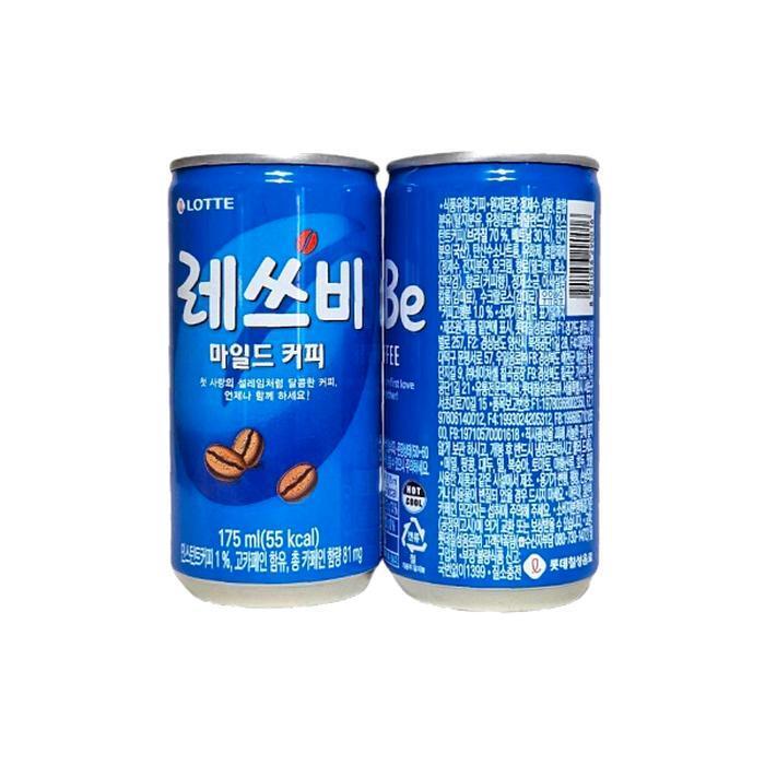 셀러허브 식품 레쓰비 마일드 캔커피 바코드 O 일반 편의점 판매용 미니캔 175ml x 60개 /s