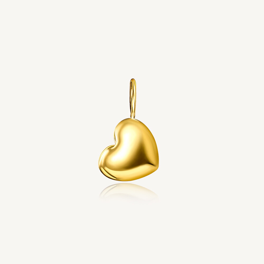 수앤진골드 하트 콩알금 펜던트 24K 순금 0.5g