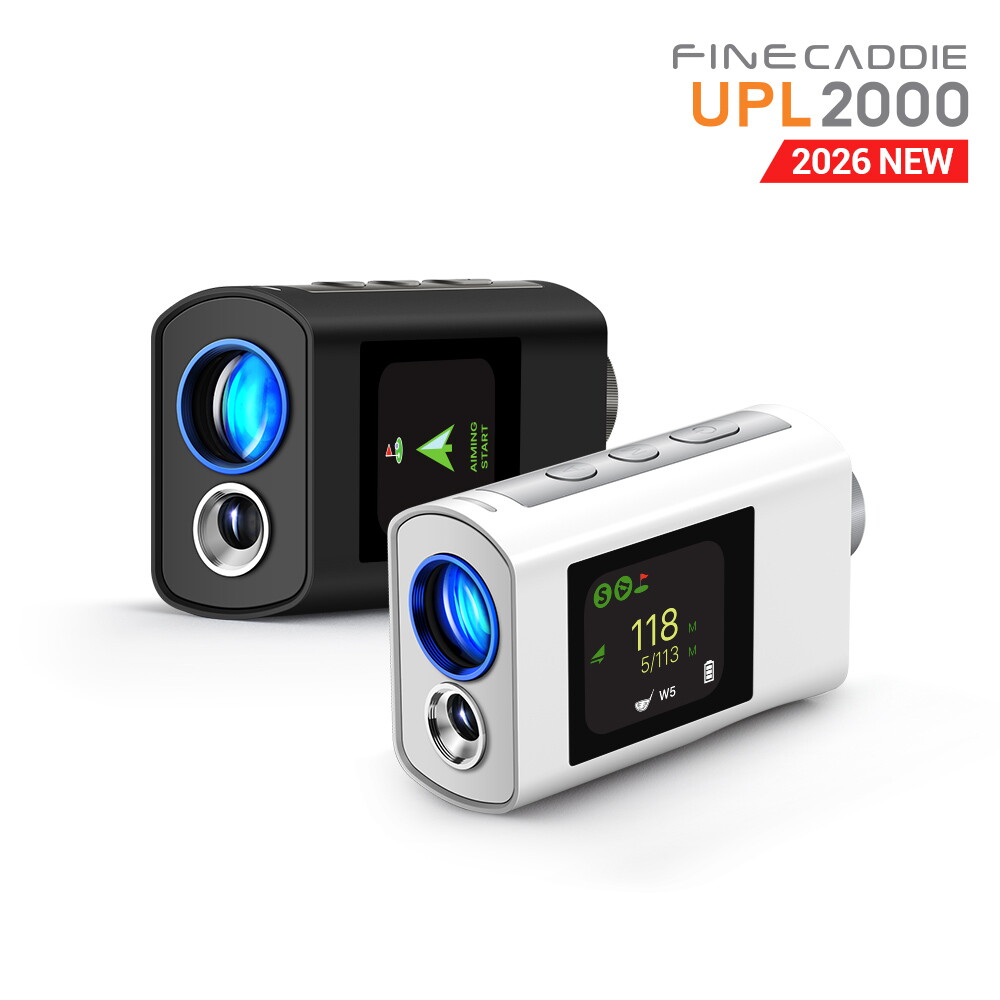 파인캐디 UPL2000 mini 에이밍 골프거리측정기 고투과 LCD 스마트 클럽추천 0.1초 삼각측량 스캔모드 연속측정 (레더파우치 Z 증정)