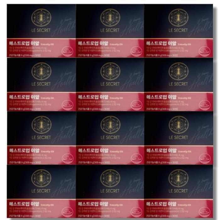 셀러허브 식품 뉴트리원 르시크릿 에스트로업 이알 300mg x 30정 12박스