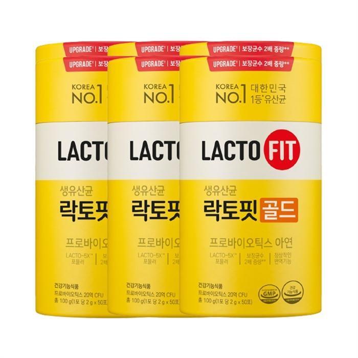 셀러허브 식품 종근당건강 락토핏 생유산균 골드 업그레이드 2g 50포 6개