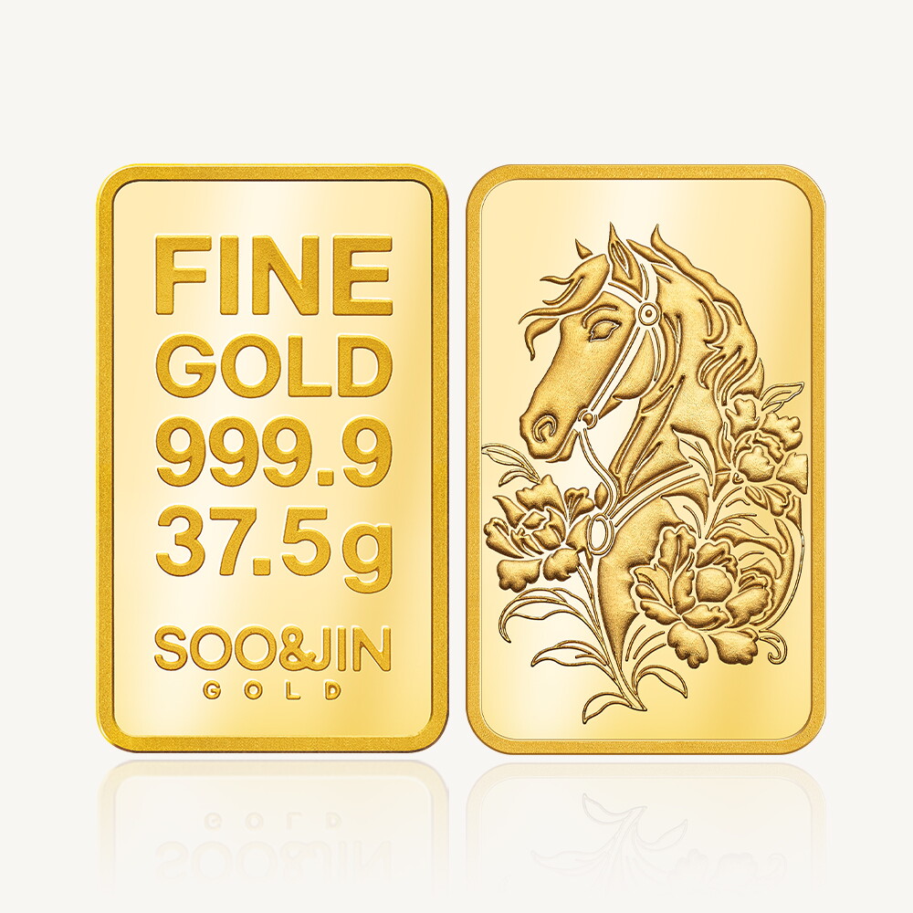 수앤진골드 말 골드바 24K 순금 37.5g