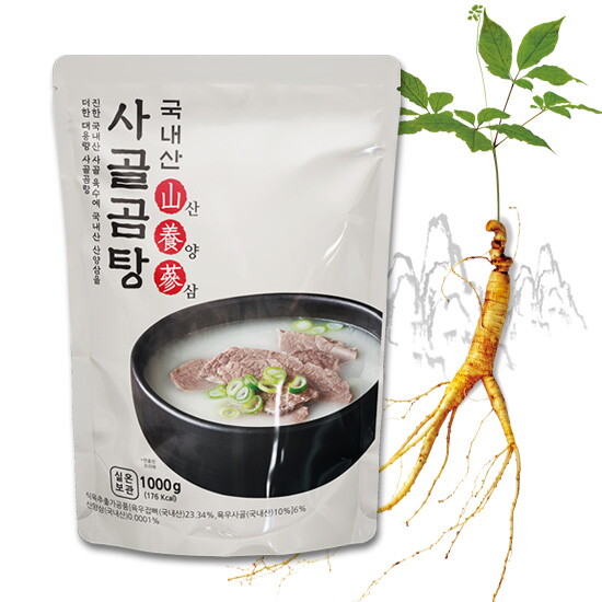 국내산 산양삼 사골곰탕 1kg x 10팩