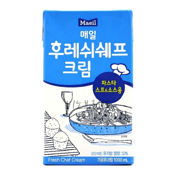 미강착한먹거리 매일 냉장 후레쉬 쉐프크림 1L