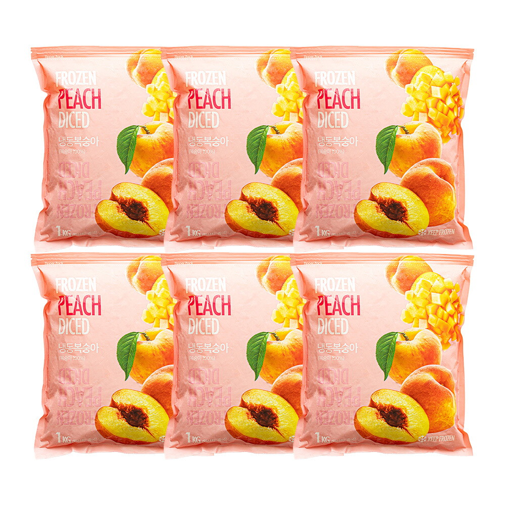 씨제이프레쉬웨이 CJ프레시웨이 이츠웰냉동 복숭아 1kg x 6개