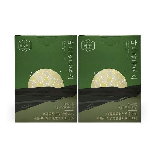 하프클럽(식품) [하프클럽/기타]바른곡물효소 3g x 30포 2개 Ss