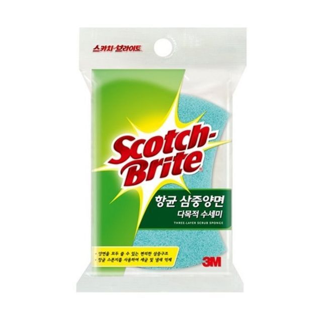 [VY협력업체]브이와이협력업체 삼중양면 다목적 3M 수세미/MD-100DB 박스(110