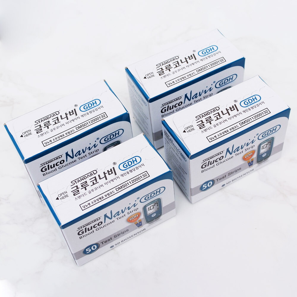 SD바이오센서 SD바이오센서 글루코나비 GDH 혈당시험지 4박스 총200매