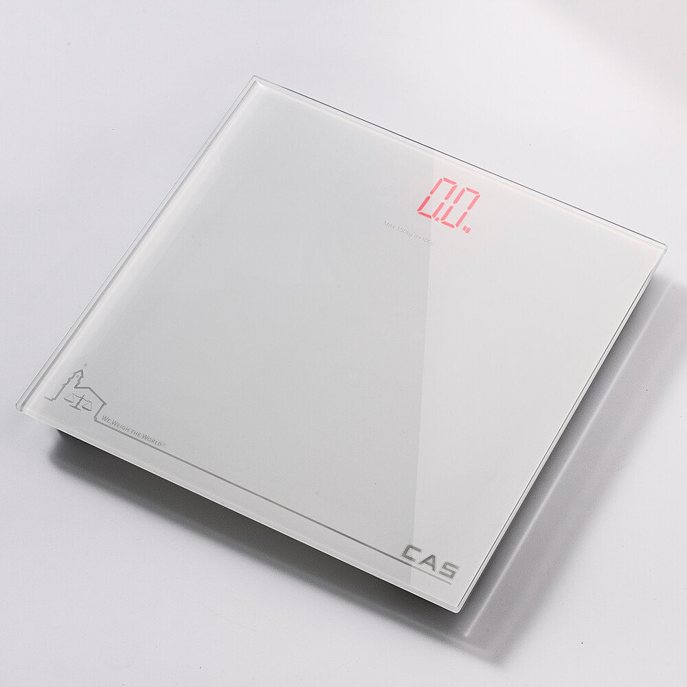카스저울 카스(CAS) 화이트백라이트 디지털 체중계 HE-100