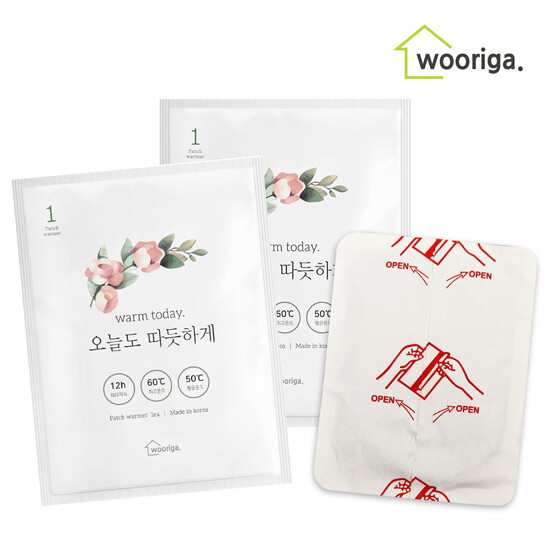 우리가스토리 국내생산 핫팩 50gx30개 파스형 붙이는핫팩 미니핫팩