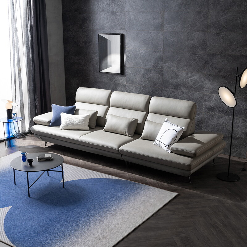 다우닝 [다우닝] 플랫b 4인 스윙 전체 통가죽 소파