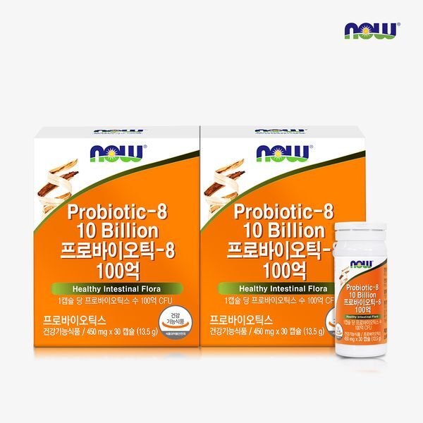 하프클럽(식품) [하프클럽/닥터엘리자베스]나우푸드 프로바이오틱스-8 100억 유산균 30캡슐 2박스 2개월분