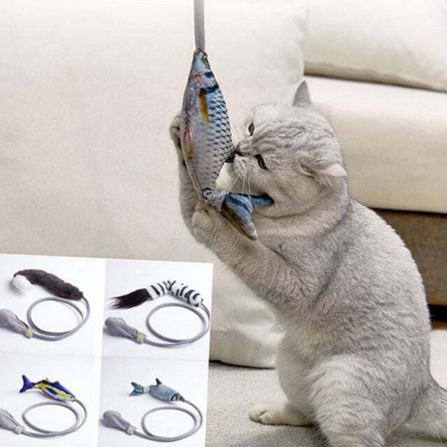 [조영]에이치플러스몰 자동 고양이 장난감 물고기 고양이 움직이는 장난감 놀이 전동