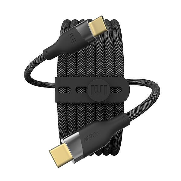 아트박스 아트박스/아트뮤 우븐 C to C 100W 240W 5A PD 고속충전 케이블 200cm 블랙