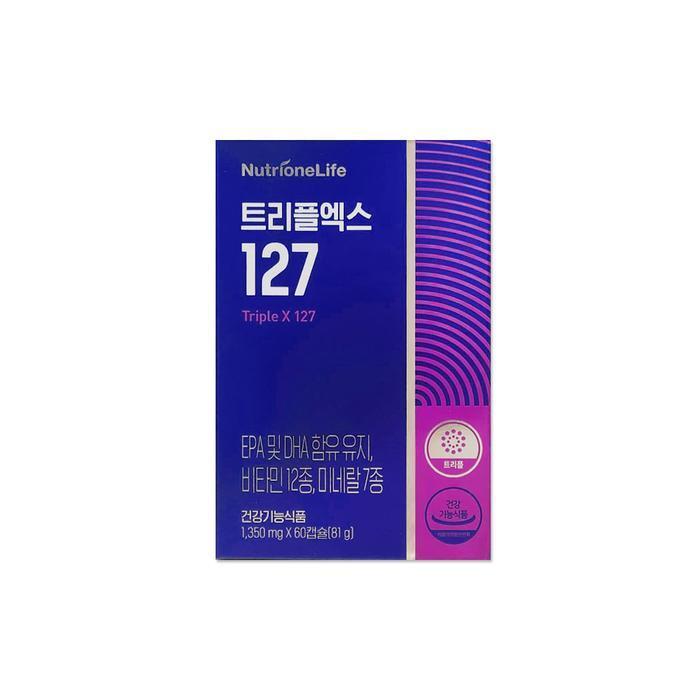 셀러허브 식품 뉴트리원 트리플엑스127 1350mg 60캡슐/mjc