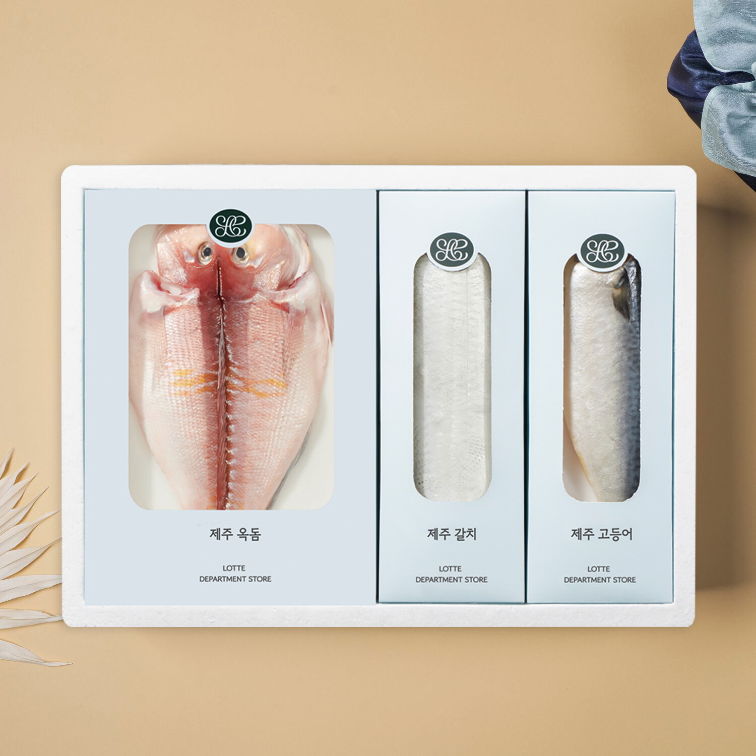 모슬포 제주 수산물 정선 곤 세트 (총1.7kg/옥돔600g갈치600g고등어500g)
