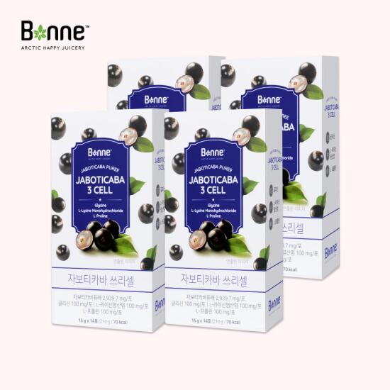 [본네][본네] 자보티카바  3CELL (15g x 14포) x 4박스 (소비기한 2025-09-08)