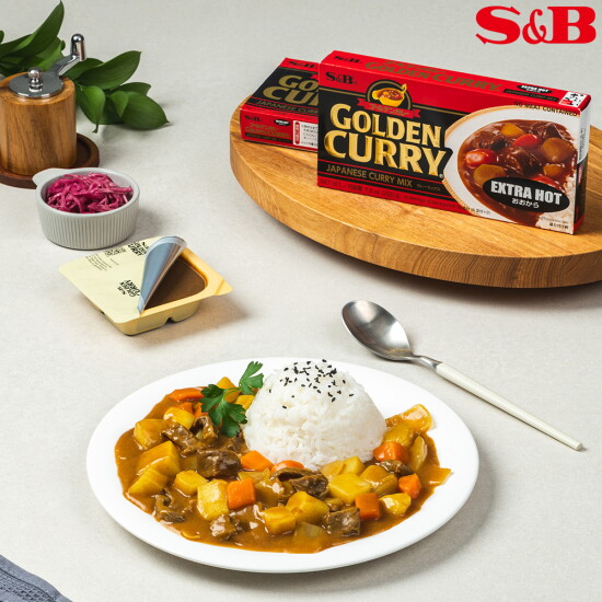 [훼밀리인터내셔날][S&B] 에스비 골든 카레 아주매운맛 220g * 6개입