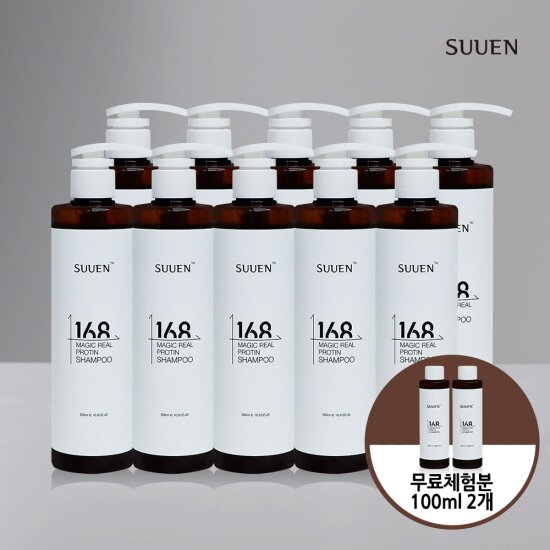 ★더블★ 모발 겉&속 단백질 결합 샴푸 본품(500ml) 8통+[방송에서만]본품(500ml) 2통+100ml 2통