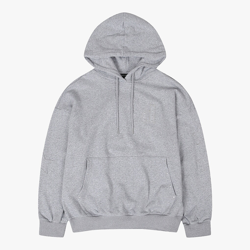 더데이걸 [더데이걸][모다울산]힙해 별패치 스터드 후드티_TGMH26106_US