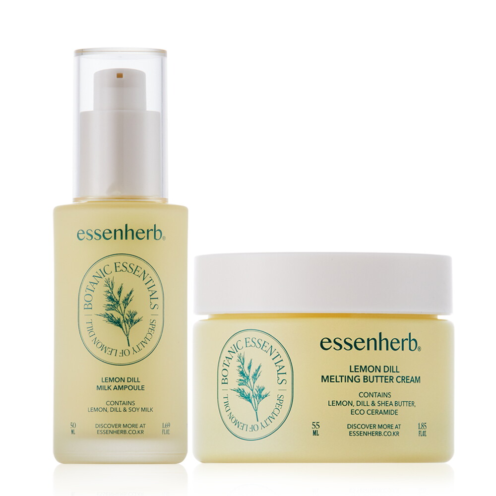에센허브 에센허브 레몬딜 멜팅 버터 크림&밀크 앰플 세트 / 하루한겹 크림 / 비건 레시피 /윤광 앰플