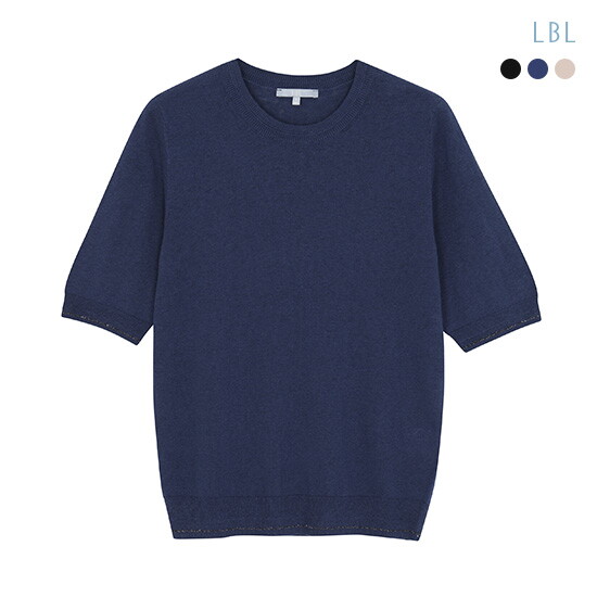 [LBL](25SS) 퓨어실크린넨코튼 하프슬리브 니트 3종