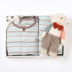 [에뜨와](6종1택)긴팔신상내의애착딸랑이SET  (출산백일돌선물실내복)