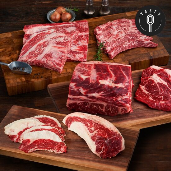 최현석 프리미엄 소모둠구이(꽃갈비 150g*4팩+척아이롤 등심구이 150g*3팩+차돌박이 150g*2팩) 총9팩, 1.35kg