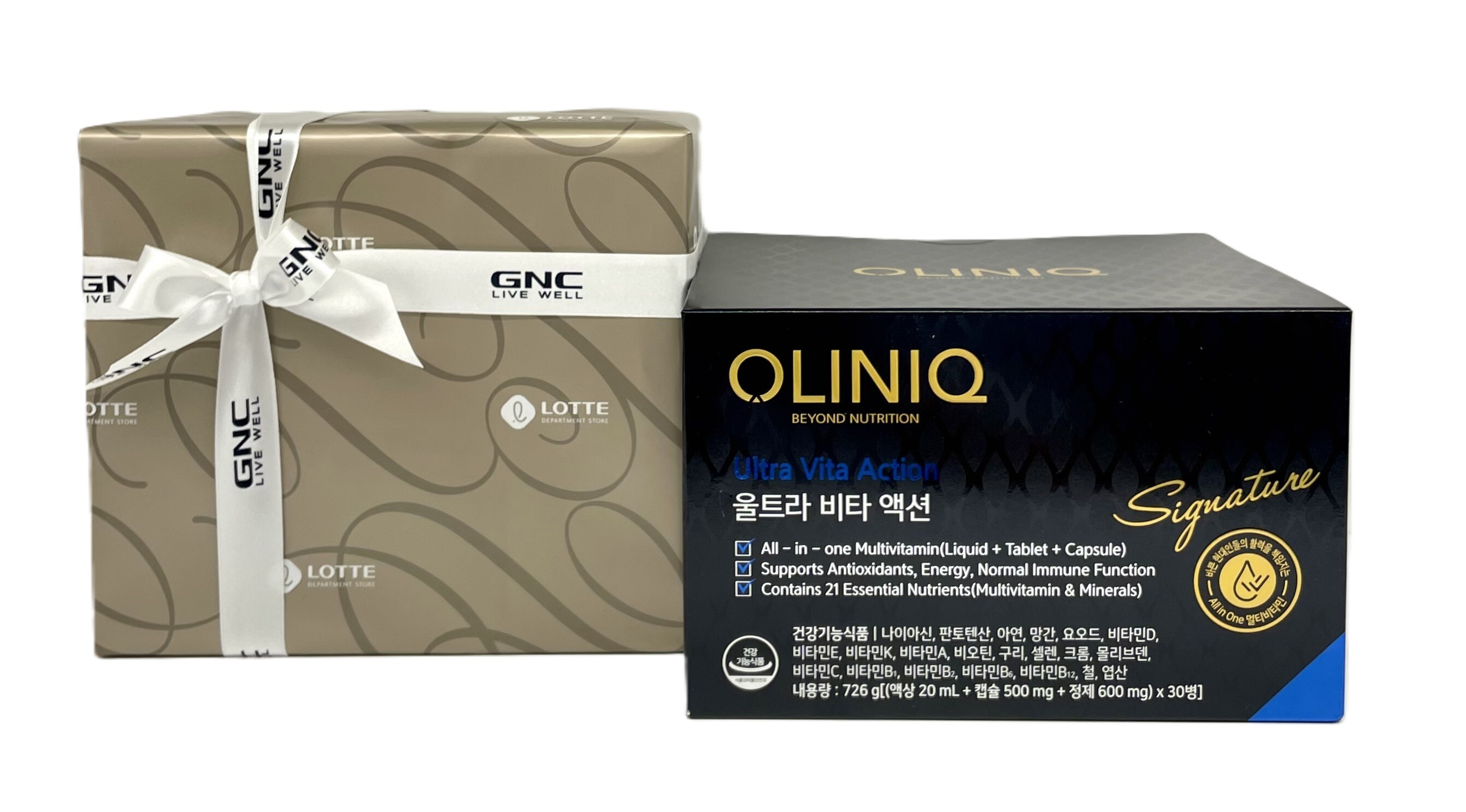 지엔씨 (GNC)올리닉 울트라 비타액션{(액상20mL+캡슐 500mg + 정제 600mg) X30병}/30일분
