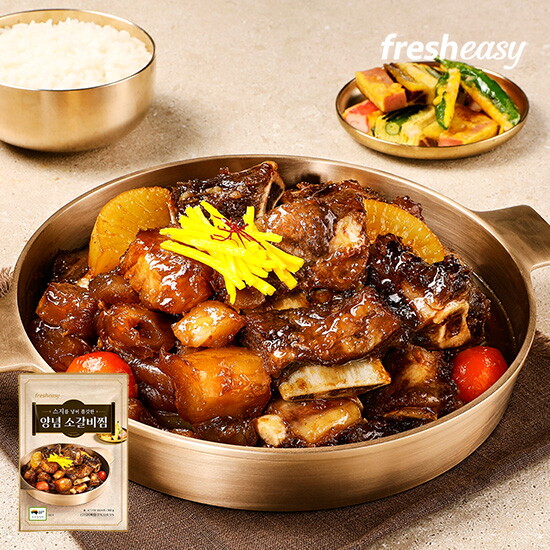 [프레시지]최현석 스지넣은 양념 소갈비찜 500g X 7팩, 총 3.5kg