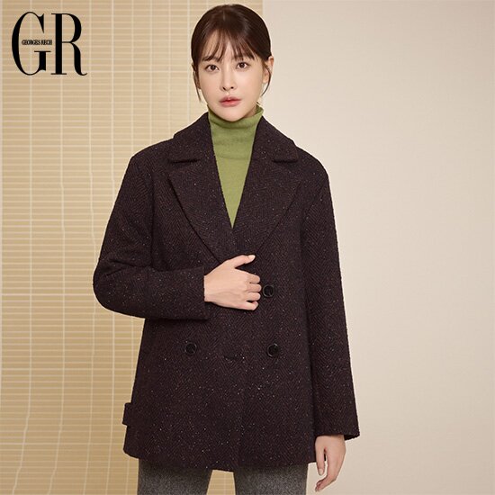 22FW 울 블렌드 헤링본 코트 1종