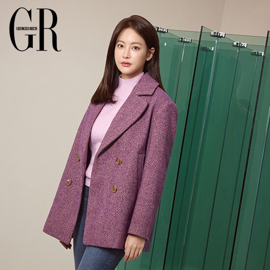 22FW 울 블렌드 헤링본 코트 1종