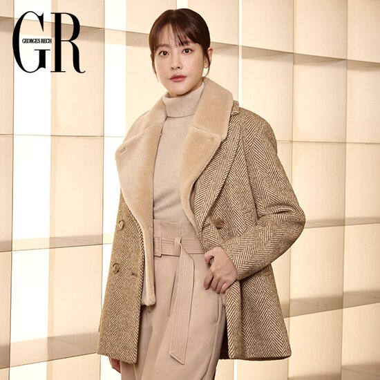 22FW 울 블렌드 헤링본 코트 1종