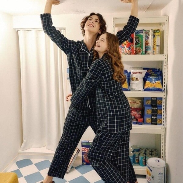 기타 (패플) [다잇템][다잇템] 여자 가을파자마 커플여행 스냅촬영 신혼부부 잠옷_14803180_588872