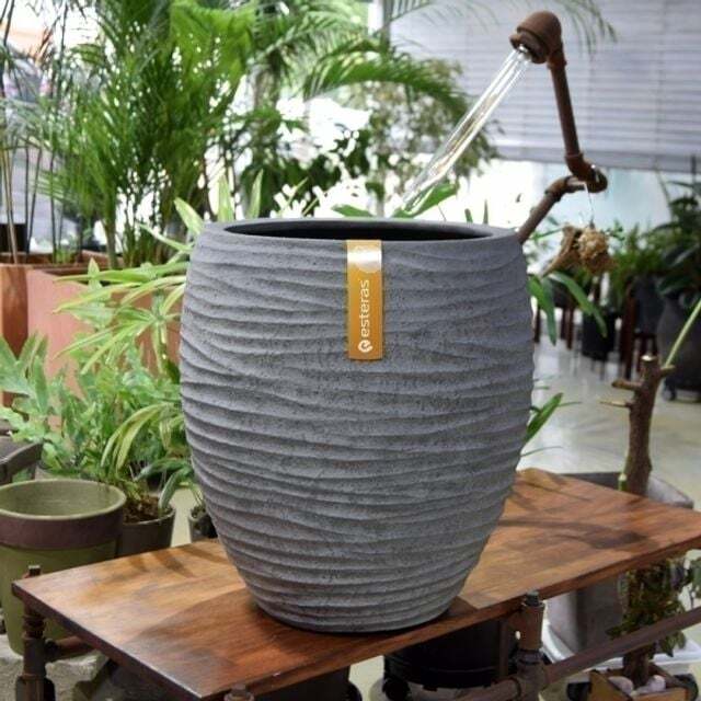 베스트하우스 지오벤처스 ksr esteras 실외용 FRP 대형타원화분 41x45cm Timaru