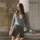 [아쿠아스큐텀](아쿠아스큐텀) 26SS 여성  메리노 울 블렌디드 배색 니트 2종