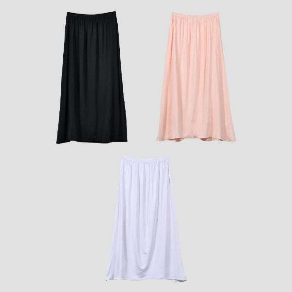 지오벤처스 인견속치마 3color 인견소재 8부 여성속치