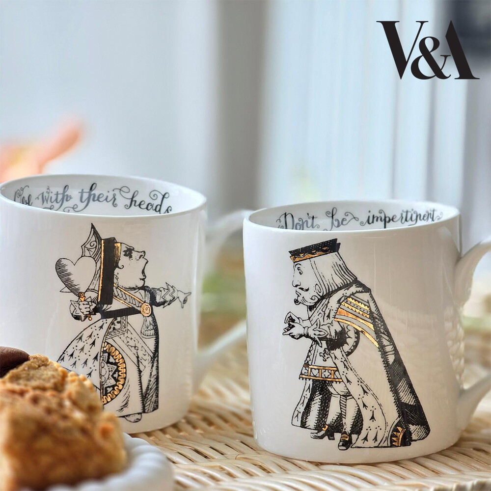 브이앤에이 V&A 이상한 나라의 앨리스 퀸&킹 머그컵(350ml) 2P