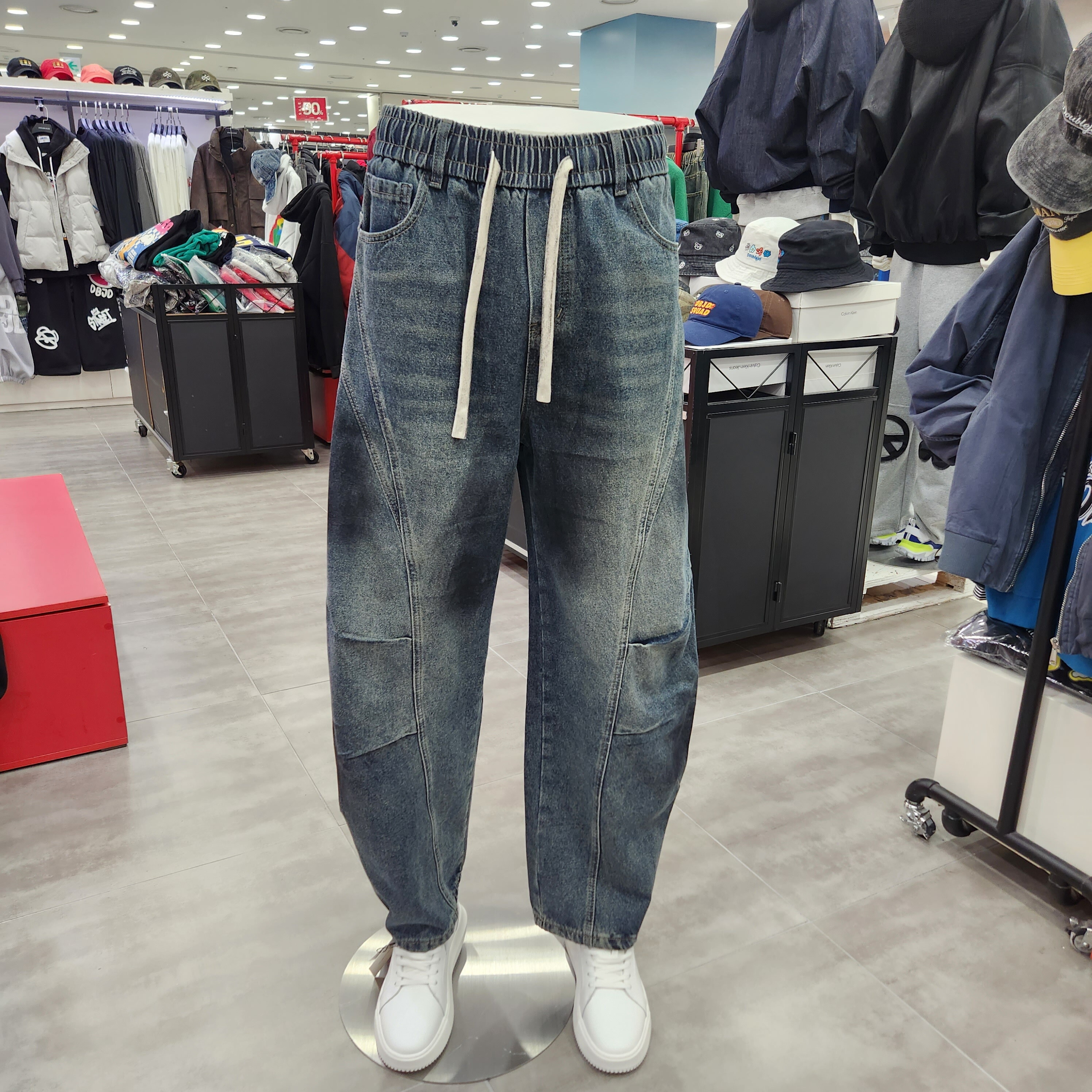 상세페이지 참조 기타 [더블제이디](공용) 절개더티 데님팬츠 JHZZ80104 GN