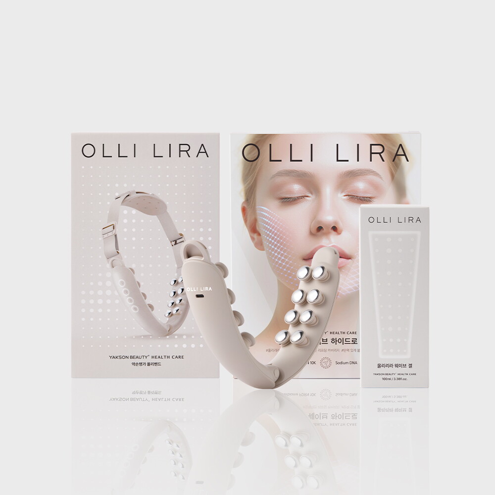 약손명가헬스케어 [올리 홈케어 SET] 약손명가 올리밴드 1box + 올리패치 5box + 올리겔 1box 이중턱 리프팅밴드 페이스 마사지기