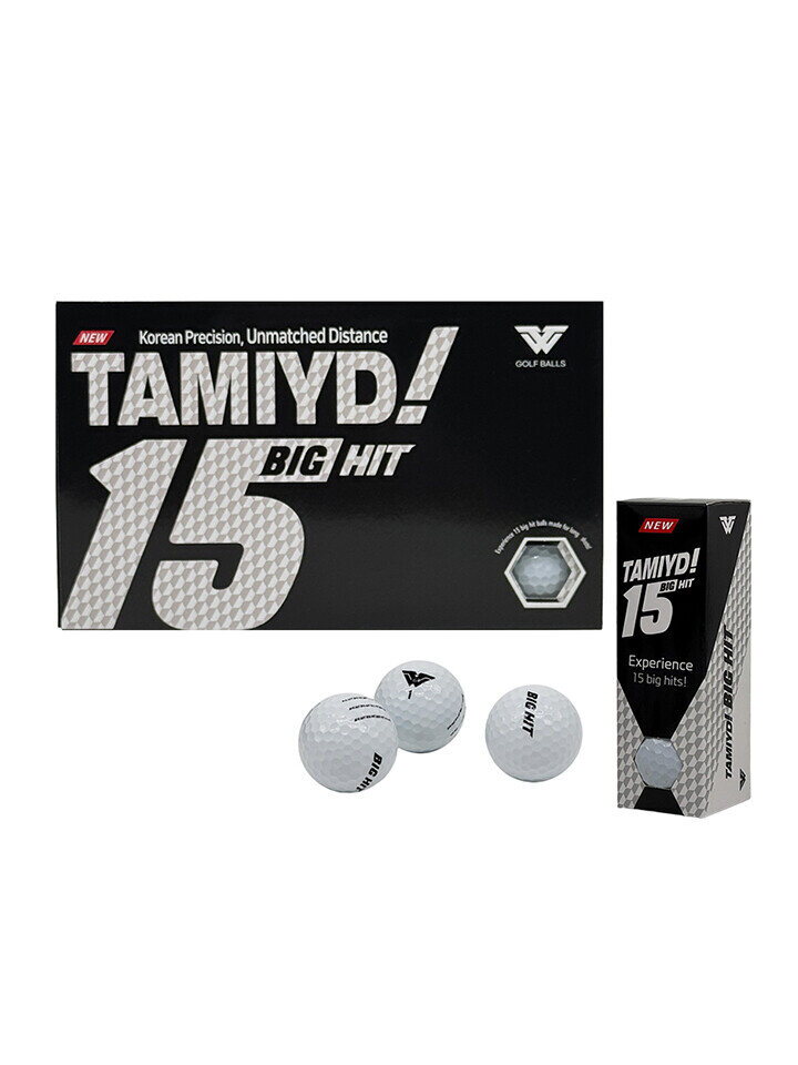 ETC [기타브랜드]타미드 빅히트 2피스 15구 가성비 골프공 선물 국산