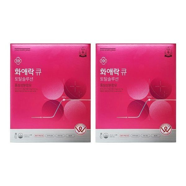 주식회사 셀러허브_레이틀리 하프클럽(식품) [하프클럽/기타]정관장 화애락 큐 토탈솔루션 25ml x 14개입 면역증가 2개 Ss