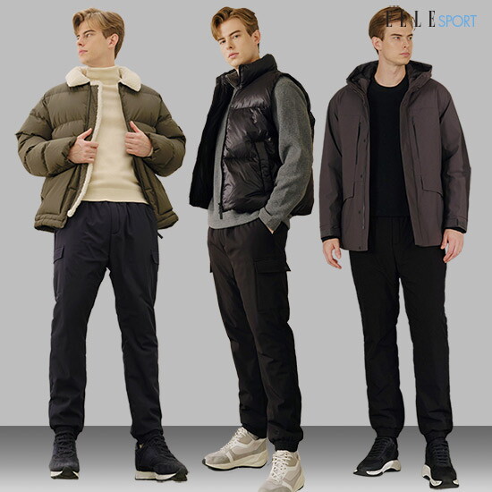 [엘르스포츠]엘르스포츠 24FW 남성 보아퍼본딩 패딩 팬츠 3종 