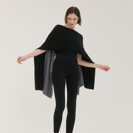 세컨스킨 [최초가 139,000] 울 캐시미어 2WAY 숄 베스트 FV4200